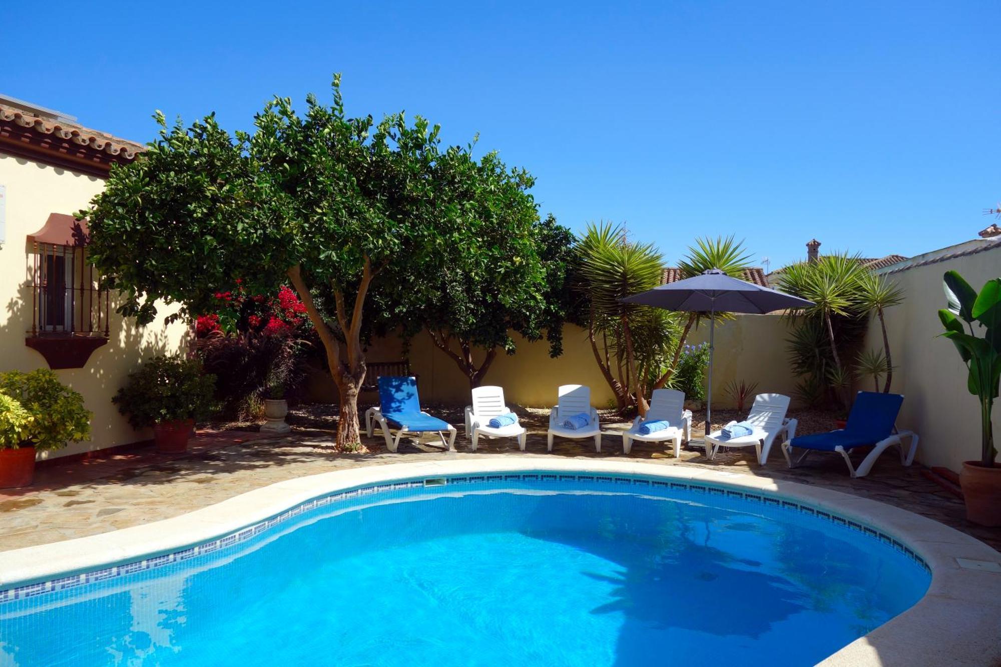 Casa Limon - Ferienhaus - Pool - Klimaanlage - W-Lan Chiclana de la Frontera Exterior foto